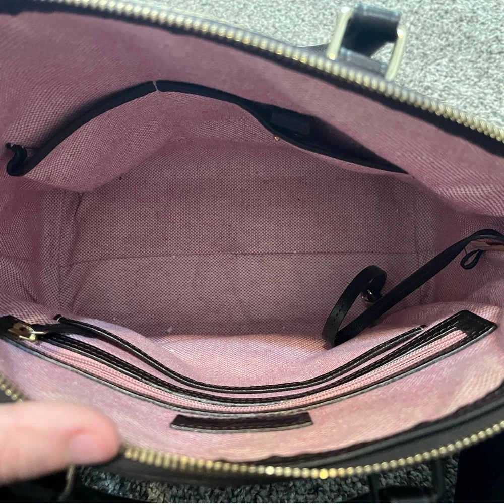Dooney & Bourke Brown Croc-Embossed Leather Briefcase